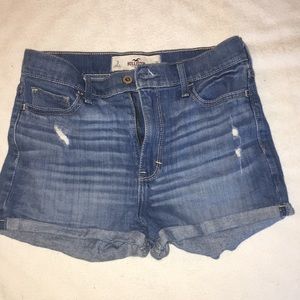 Hollister high rise Jean shorts
